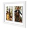 Americanflat Floating Collage Frame - Displays Two Photos with Floating Effect - Shatter Resistant Glass - Hanging Hardware for Horizontal or Verticle Display